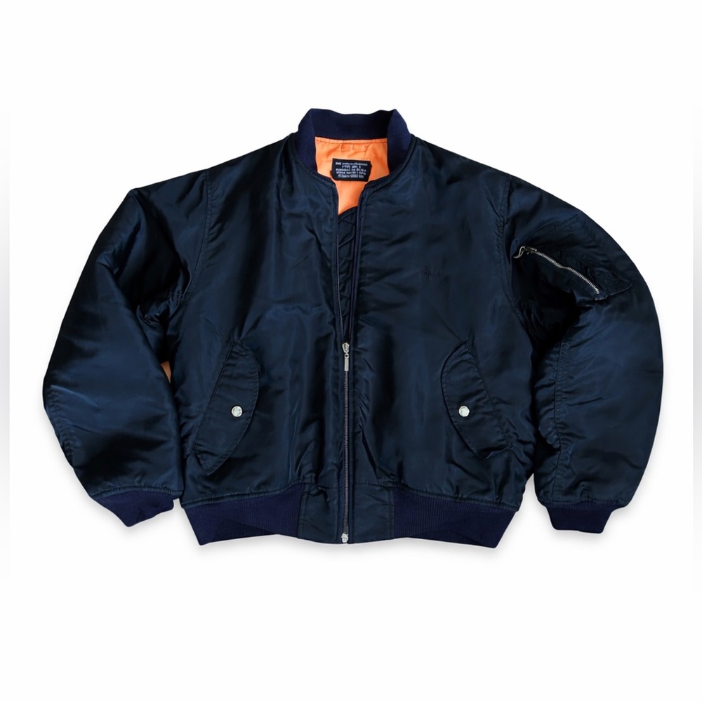 SCHOTT NYC MA-1 Flight Jacket – Made in USA – Military Spec Label – Men’s L